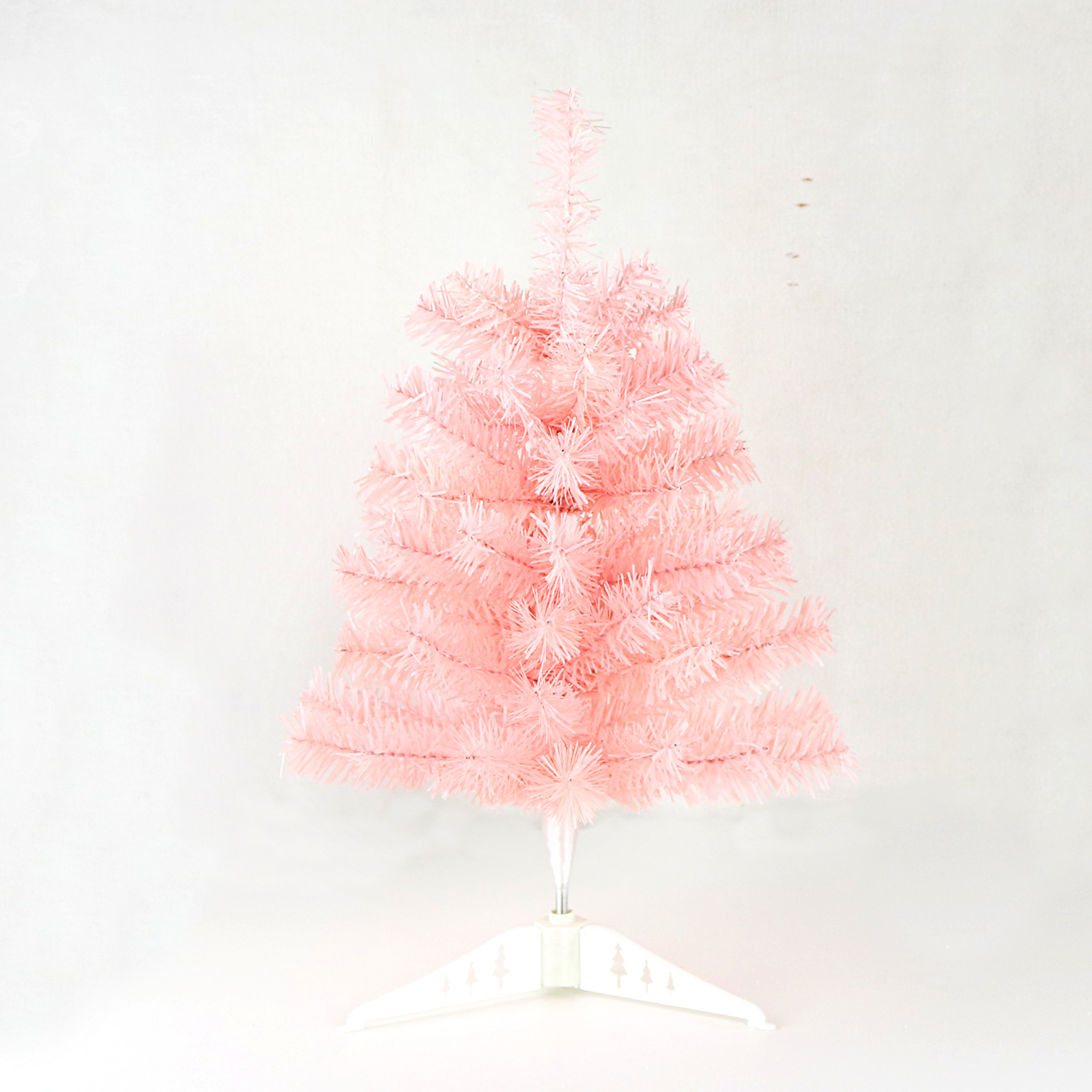 Árbol de Navidad de mesa rosa de 60 cm (50T)
