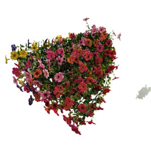 Mur de fleurs artificielles Yuteng, roses violettes, rouges, jaunes, roses, oranges, rouges, pétales de coton, décoration de jardin, décoration de la maison - Product Image 5