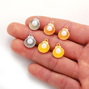 Accessoires de mode DIY polyvalents : Coque en alliage de zinc avec perle pour la création de bijoux (bracelets et boucles d'oreilles) - Product Image 4