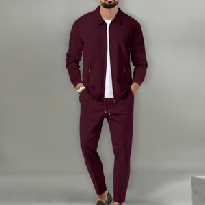 Ensemble <span class=keywords><strong>de</strong></span> survêtement pour homme, automne, imprimé, à capuche, rayé, course à pied, fitness, <span class=keywords><strong>jogging</strong></span>, 2 pièces, respirant, léger, spandex/nylon - Product Image 1