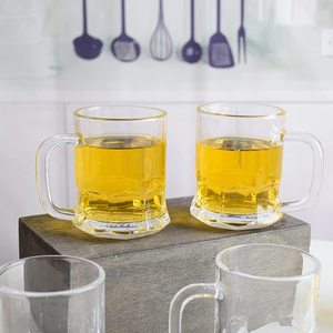 Mini-tasses à <span class=keywords><strong>bière</strong></span> en verre avec poignées, lot de 5 oz, verres à <span class=keywords><strong>bière</strong></span> en verre, verres à dégustation pour <span class=keywords><strong>congélateur</strong></span>, verres à boisson avec poignée - Product Image 5