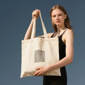 Bolso de lona de viaje ecológico de color sólido al por mayor, bolso de mano de mujer a la moda con logotipo personalizado, bolso de hombro de gran capacidad para mujer - Product Image 6