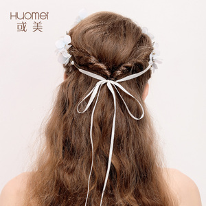 En gros À La Main Feuilles D'or Accessoires De Cheveux bandeau Fleur De Mariage <span class=keywords><strong>Mariée</strong></span> <span class=keywords><strong>Coiffure</strong></span> - Product Image 4