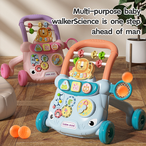 Marche-bébé pour tout-petits, jouets en plastique debout, jouets musicaux de dessin animé, marche-bébé d'activité pour bébé, jouets pour bébé - Product Image 2