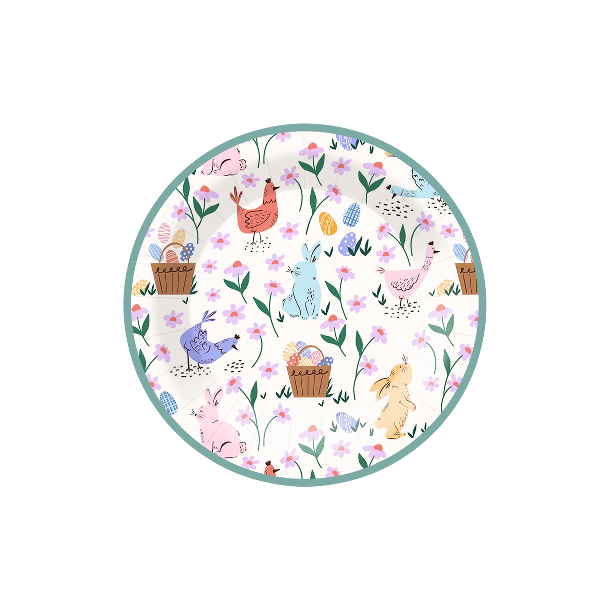 จานกระดาษ 7 นิ้ว*8 ชิ้น