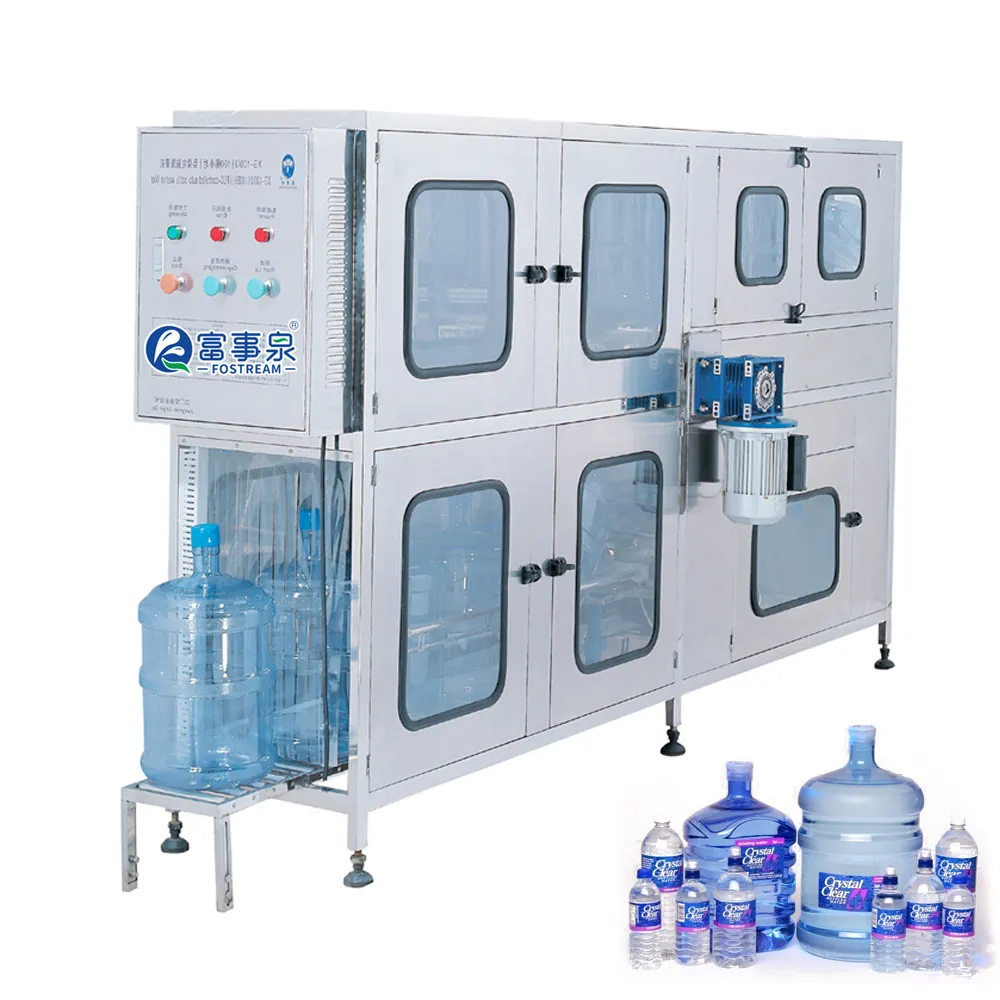 Harga pabrik otomatis 18l 19L 20l 5 galon botol tempat air mesin tutup pengisi air cuci