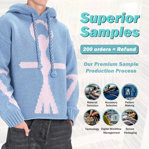 Pull d'hiver personnalisé de haute qualité surdimensionné 100% coton Pull à capuche pour hommes - Product Image 2