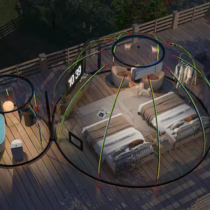 <span class=keywords><strong>Tente</strong></span> ronde extensible en forme <span class=keywords><strong>de</strong></span> dôme pour 6-8 personnes à <span class=keywords><strong>vendre</strong></span> Petite maison capsule pour le glamping Hôtel <span class=keywords><strong>de</strong></span> villégiature <span class=keywords><strong>de</strong></span> luxe Maisons préfabriquées Salle à bulles extérieure - Product Image 2