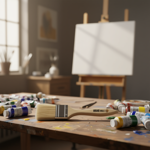 Brocha de pintura 994 B de 2 pulgadas con cerdas sintéticas planas para pintar - Product Image 3