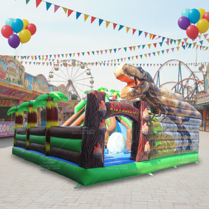 WINSUN Personalizzazione di Castelli Gonfiabili Combo, Gonfiabili per Saltare, Parco Gonfiabile a Tema Giurassico - Product Image 1