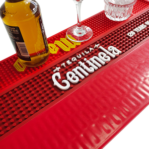Customizable Pattern Color Size PVC Silicone Bar Mat Non Slip Proof Bar <b>Runner</b> Pad For Bar Pub Bartender Service Protection - Product Image 5