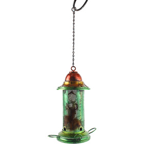 Nouvelle mangeoire à oiseaux rétractable en métal pour l'extérieur, distributeur d'aliments pour oiseaux de jardin, mangeoire imperméable et anti-écureuils pour oiseaux - Product Image 2