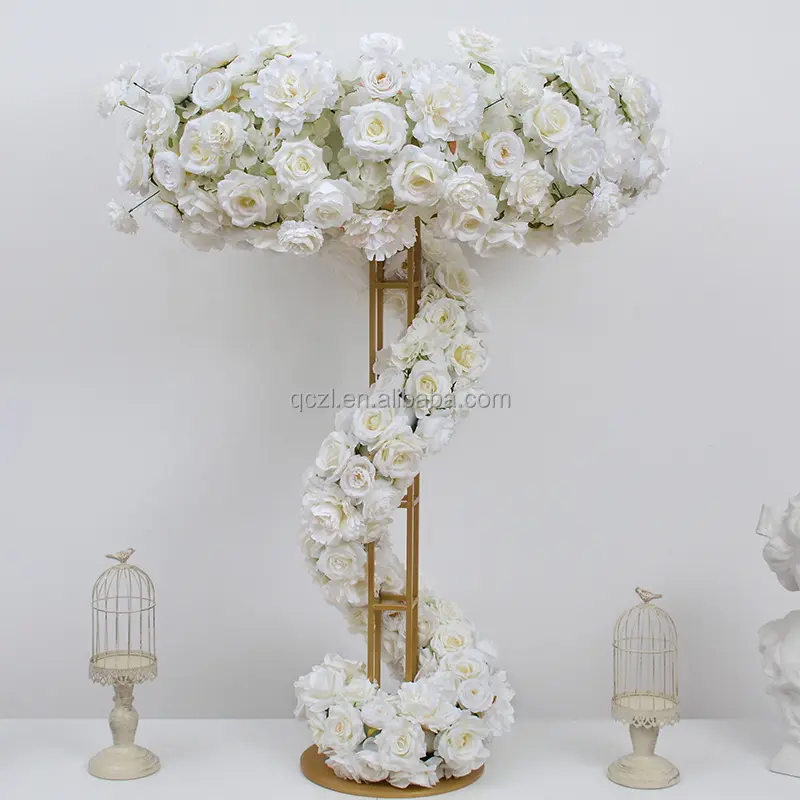 Centre de Table populaire boule de fleurs grande roue décoration fête de mariage Banquet décoration Arrangement de fleurs artificielles