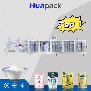 Máquina eléctrica de llenado/sellado HFFS para polvo y bebidas, bolsa con cremallera de pie para alimentos con bomba y PLC de alta productividad - Product Image 2