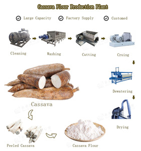 <strong>Cassava</strong> Tapioca Flour Processing Machine <strong>Factory</strong> Manufacturer Manioc Powder Processing Plant <strong>Cassava</strong> Flour Production Line - Product Image 3