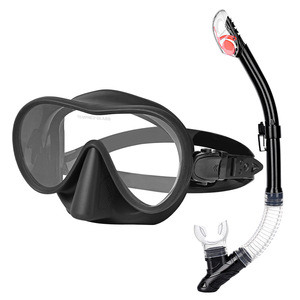 Snorkel Mask Set Silicone <b>Large</b> <b>Frame</b> Comfortable Unisex Snorkeling Gear - Product Image 1