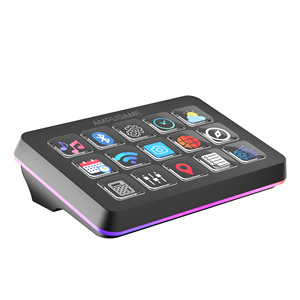 <span class=keywords><strong>Fifine</strong></span> <span class=keywords><strong>ampligame</strong></span> D6คีย์บอร์ดเกม RGB ขนาดเล็ก15-LCD คอนโทรลเลอร์ Visual FPS ปรับแต่งได้เดสก์ท็อปสตูดิโอ - Product Image 1