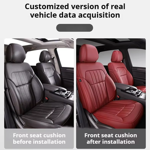 Coprisedili Auto in Pelle di Alta Qualità Resistenti alle Macchie Originali su Misura per 5 Posti Mercedes Benz W204 W205 - Product Image 6