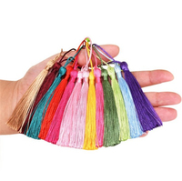 Vente en gros Polyester Ventilateur Signet Oreiller Polyester Éventail Signet Oreiller Accessoires Gland