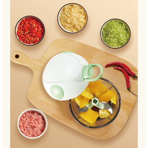 Wholesale Multi-Functional Mini Manual Kitchen Gadget Stainless Steel <b>Garlic</b> Onion Hand-Pulled Meat Vegetable Cutter - Product Image 5