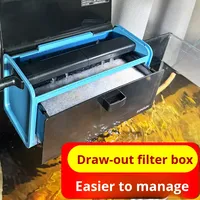 Filtre de dessus pour aquarium Sen Sen Drip Box, type tiroir, filtration multicouche, purification rapide de l'eau, petit format, sans eau.