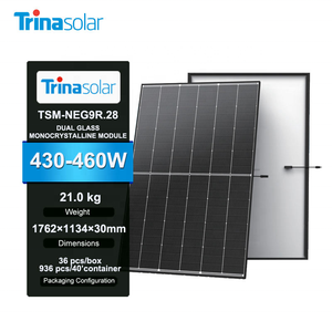 Panneaux solaires bifaciaux à double vitrage de type N <span class=keywords><strong>Trina</strong></span> <span class=keywords><strong>Solar</strong></span> TSM-NEG9R.28 430W 440W 450W <span class=keywords><strong>460W</strong></span> Panneaux solaires <span class=keywords><strong>Trina</strong></span> <span class=keywords><strong>Solar</strong></span> - Product Image 1