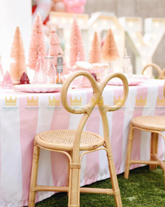 Chaise Enfant en Rotin Moderne Faite à la Main, Sûre pour Hôtels et Fêtes d'Anniversaire, Mobilier Enfant en Osier Naturel pour Décoration d'Événements et Fêtes - Product Image 2