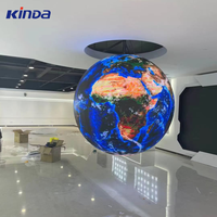 Pantalla LED Esférica Sin Costuras P1.8 P2 P2.5, Pantalla LED Globo, Pantalla LED Esférica de Forma Especial, Pantalla LED Esférica Impermeable