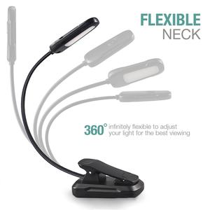 Lámpara de Lectura Ligera, Flexible y Regulable, con Protección para los Ojos, Tipo Clip, Recargable por USB-C - Product Image 3