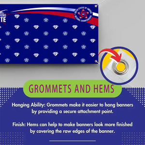 מודפסת בד ויניל פרסום באנרים חג הקיר דגלי פלסטיק קידום באנר מעמד הדפסה - Product Image 5