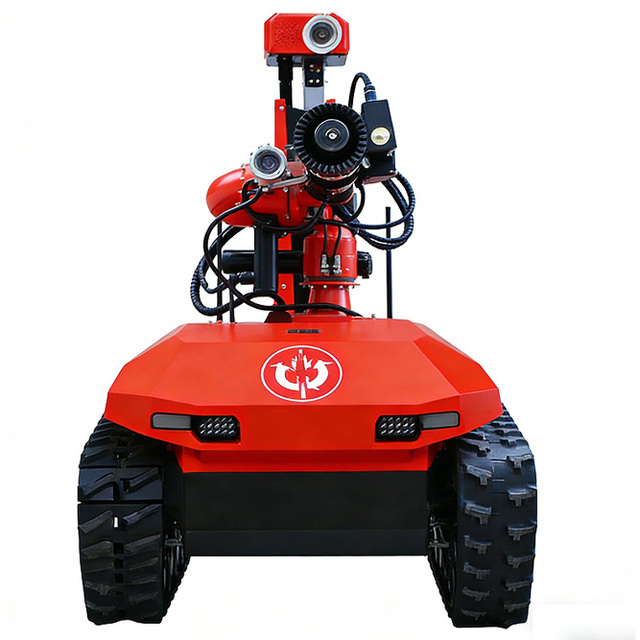Remote-controlled High-performance Fire Extinguisher Robot 360-Degree Camera IP56 Rated 300KG Capacity for Industrial Urban Fire