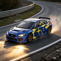 Voiture de rallye RLAARLO XTS-S10 1/10 4WD en fibre de carbone, ESC 80A avec capteur, moteur 3652 3300KV, servo 11KG, 3 différentiels, 9 modes d'éclairage, voiture RC RTR