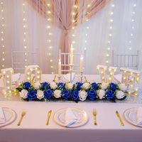 Receptie Tafel Loper Centerpieces Zijden Bloemstuk 50Cm Bruiloft Bloemen Rij Decoraties Voor Thuis