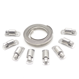 ZM ห่วง<span class=keywords><strong>เหล็ก</strong></span>สแตนเลสแบบห่วงรัด<span class=keywords><strong>ท่อ</strong></span>ขนาดใหญ่แบบอเมริกัน304/สายรัดข้อมือมีรู - Product Image 2