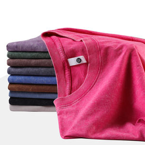 เสื้อยืดคอตตอนคุณภาพสูง 240 กรัม หนัก ทนทาน สไตล์วินเทจ ล้างสีแบบแอซิดวอช พิมพ์โลโก้ตามสั่ง เสื้อผ้าสตรีทแวร์ทรงโอเวอร์ไซส์ สำหรับผู้ชาย - Product Image 2