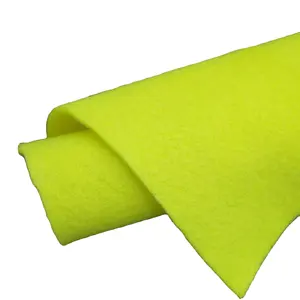 Tessuto in feltro per palline da tennis da 280g/mq di colore giallo