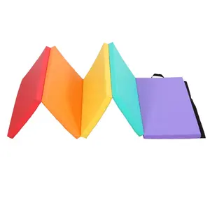 Wholesale Price Colorful Dance Training Fitness Sports Tumbling Folding Gymnastics Mat For Adults Kids