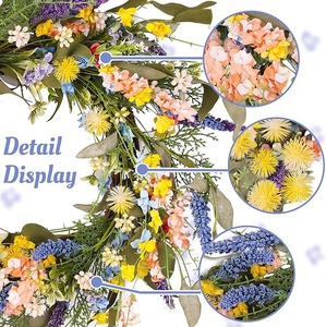 Corona de Flores Preservadas Personalizable, Flores Decorativas, Coronas y Plantas para Decoración de Paredes del Hogar, Venta al por Mayor de Fábrica - Product Image 5