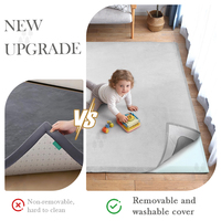 Tapis d'activités pour enfants 2026 anti-chute, en mousse à pente amovible, tapis antidérapant avec housse lavable, tapis tatami