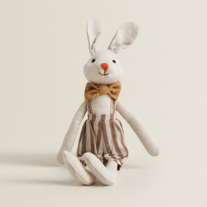 Nouvelle poupée lapin nordique, compagnon de bébé du Danemark, en tissu de coton, rembourrage en coton PP, jouet en peluche créatif et mignon - Product Image 2