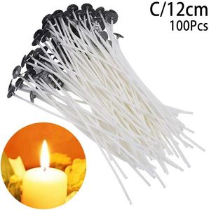 Mèche ronde personnalisée faite à la main en coton 100% imprimée à l'écran pour la fabrication de bougies de Noël en pot – Vente en gros - Product Image 2