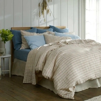 Parures de lit en lin français 100% biodégradable GOTS, confortables pour dormir, nouveau design, draps en lin pur 100%