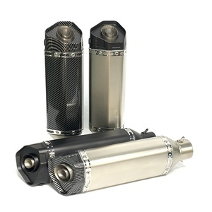 Silenciador de escape deportivo modificado para motocicleta, forma Hexagonal pequeña, nueva condición, silenciador de escape de adaptación perfecta de acero - Product Image 3