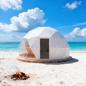 Tente géodésique en aluminium haute résistance avec structure en PVC, anti-UV, construction durable, pour hôtels et complexes hôteliers - Product Image 6