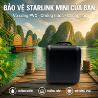 Sac de transport rigide pour antenne Starlink Mini avec découpes en mousse EVA, étanche, compatible avec la base, le câble, le chargeur et la batterie externe