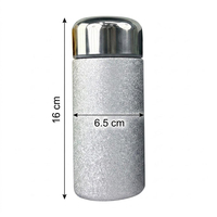 Bouteilles d'eau portables réutilisables en titane à double paroi isolées sous vide de 10 oz avec infuseur à thé, personnalisées et de luxe, pour le voyage