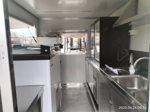Remolque de Comida Cerrado, Color Negro Oscuro, con Refrigerador para Servicio de Alimentos al Aire Libre, Remolque Móvil para Cliente de Nueva Zelanda - Product Image 6