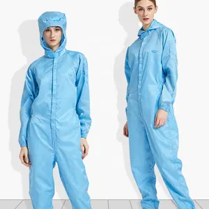 Roupas ESD Antiestático da sala de limpeza Roupas de Laboratório Dust-proof