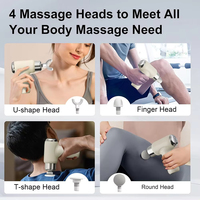 Pistolet de massage musculaire mini, portable, pour le corps, la taille, le dos, le cou, les épaules, machine de massage électrique mini