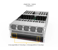 Server GPU Densitas Tinggi SUpermicro AS-5126GS-TNRT 5U dengan Dukungan Switch PCIe5.0, Mendukung Akselerator H100 H200 L40S, Server Simulasi HPC